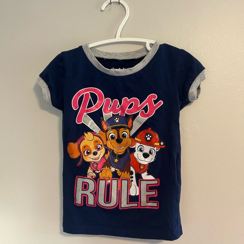 Nickelodeon Navy Blue 'Pups Rule' Short Sleeve Tee